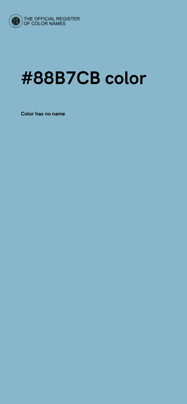 #88B7CB color image