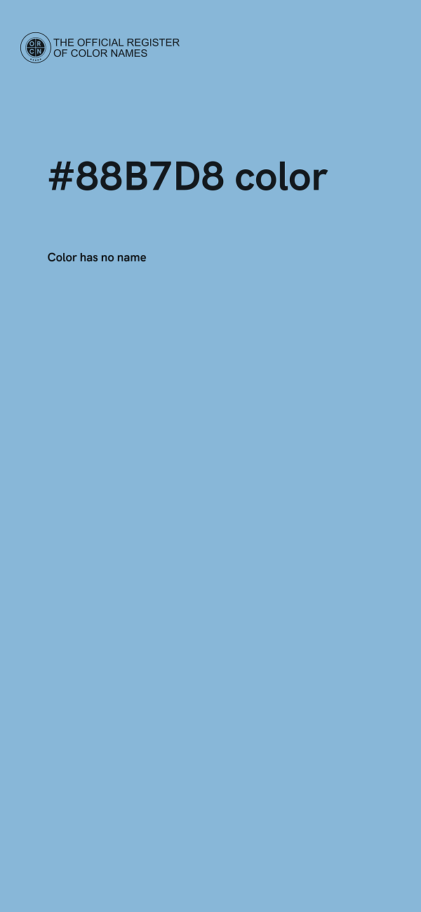 #88B7D8 color image