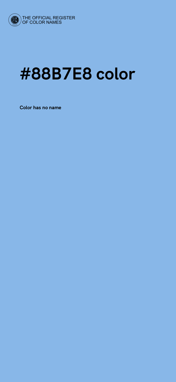 #88B7E8 color image
