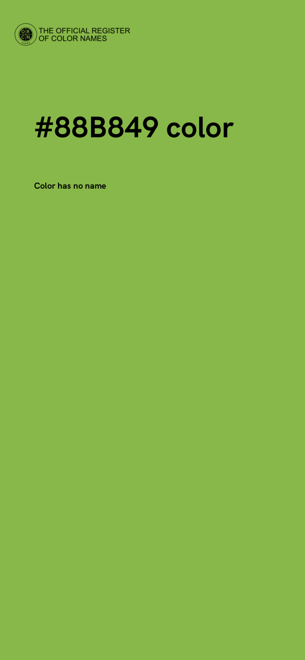#88B849 color image