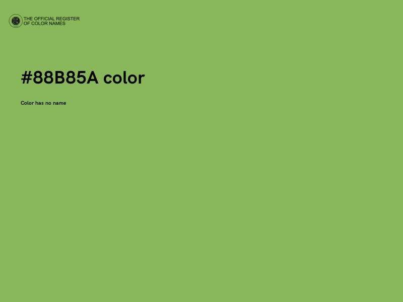 #88B85A color image