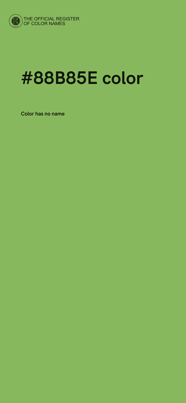 #88B85E color image