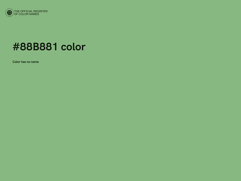 #88B881 color image