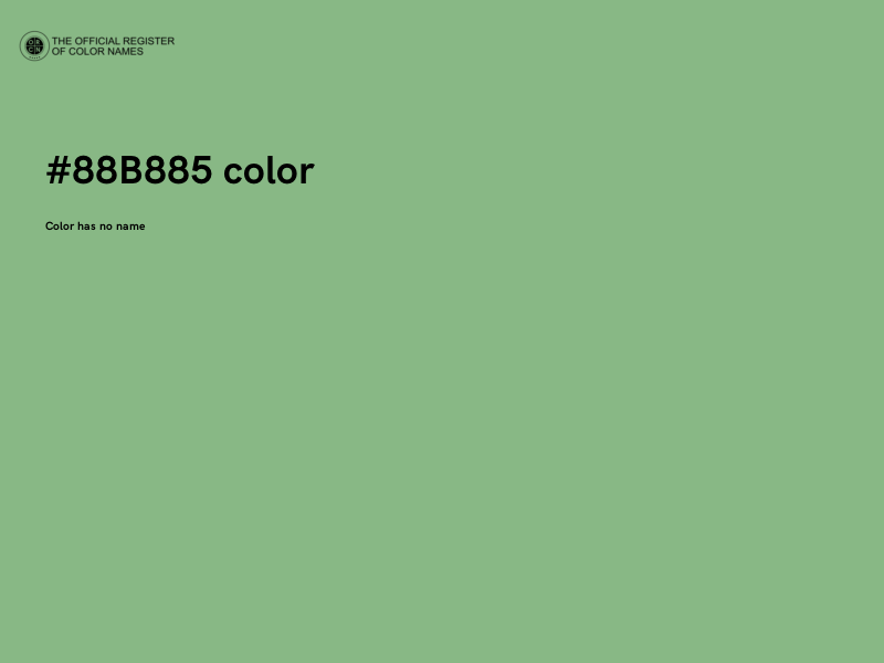 #88B885 color image