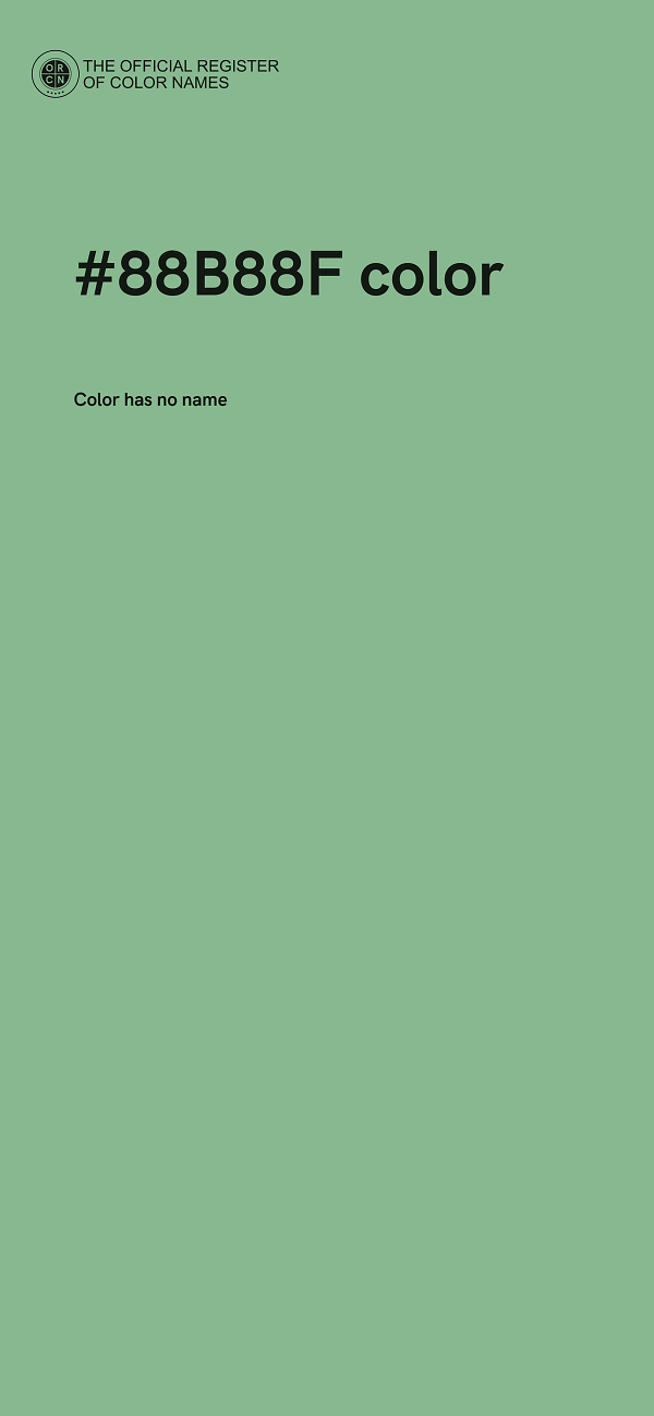 #88B88F color image