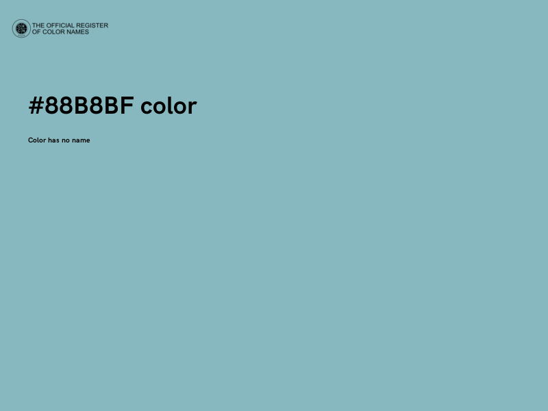 #88B8BF color image