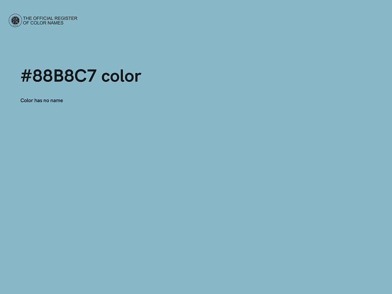 #88B8C7 color image