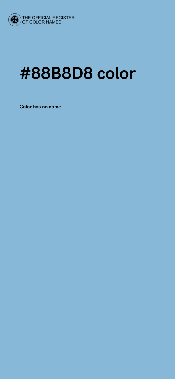 #88B8D8 color image