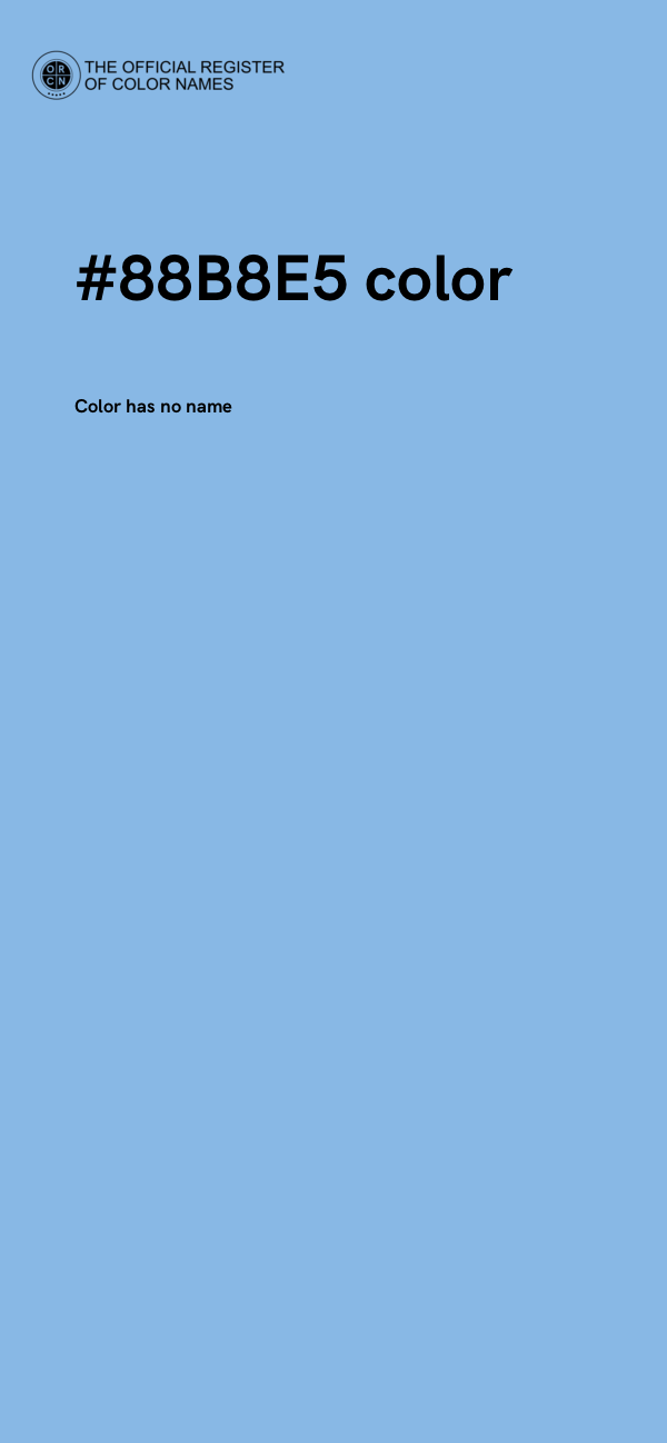 #88B8E5 color image