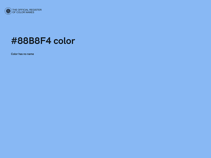 #88B8F4 color image