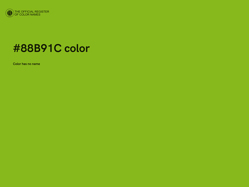 #88B91C color image