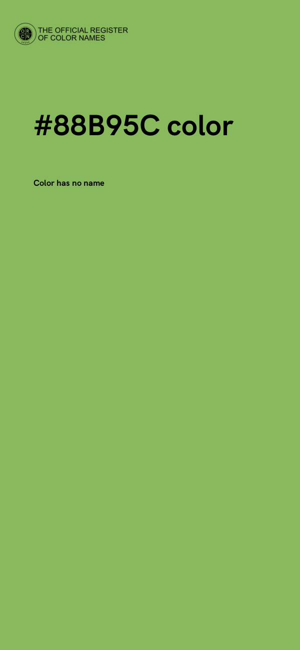 #88B95C color image