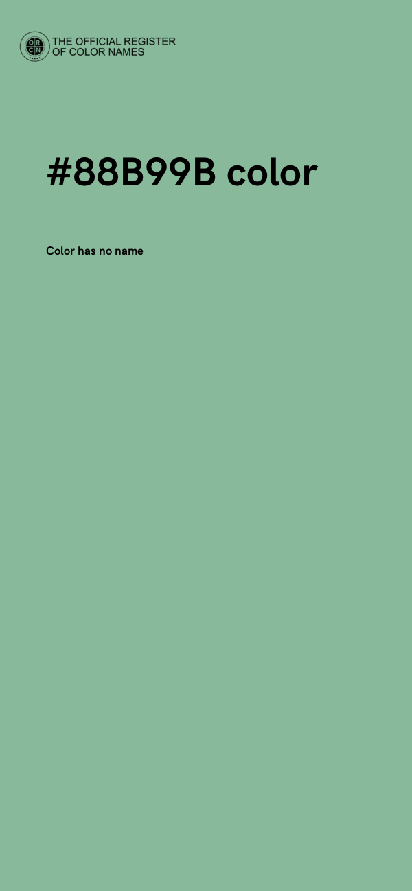 #88B99B color image