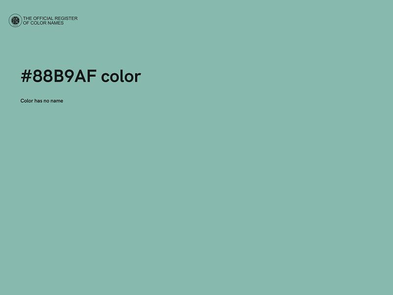 #88B9AF color image