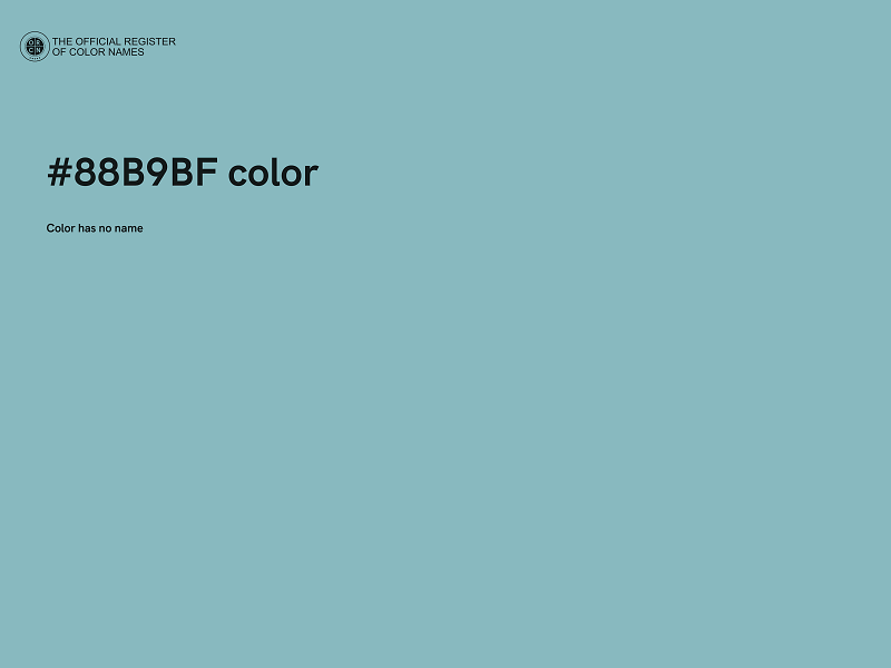 #88B9BF color image