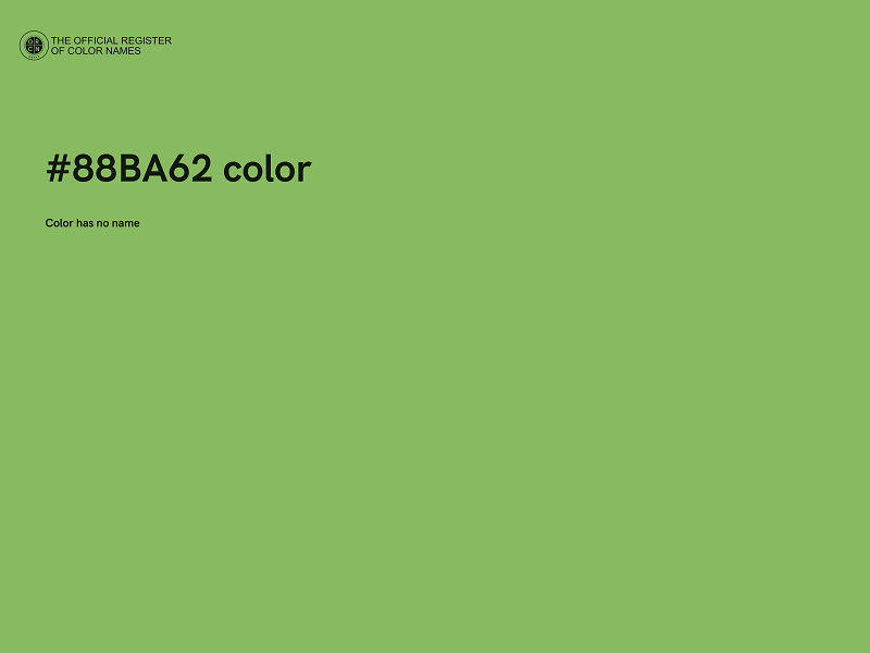#88BA62 color image