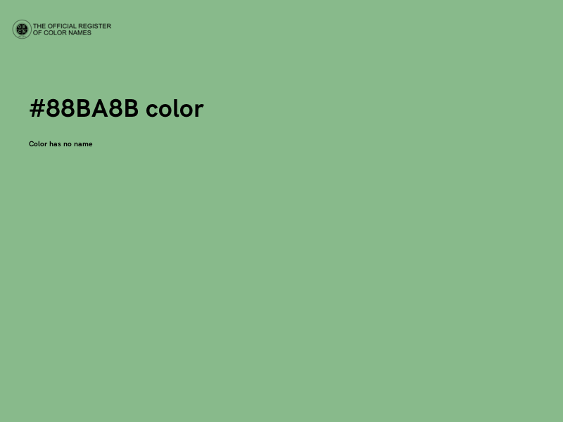 #88BA8B color image