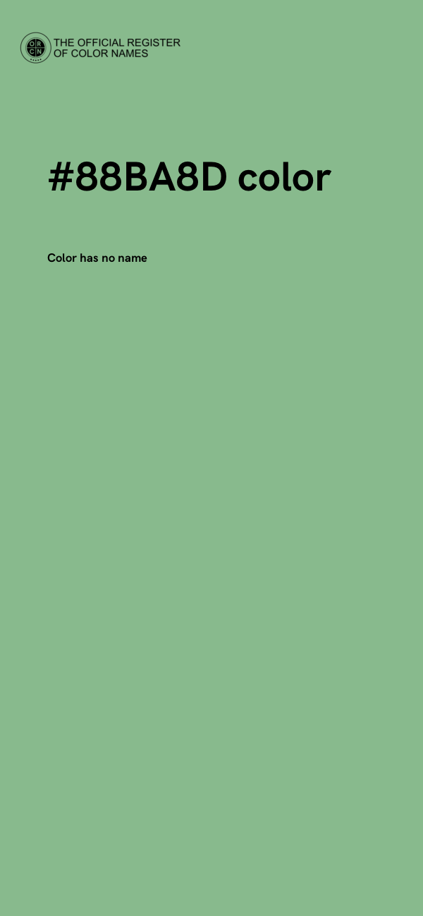 #88BA8D color image