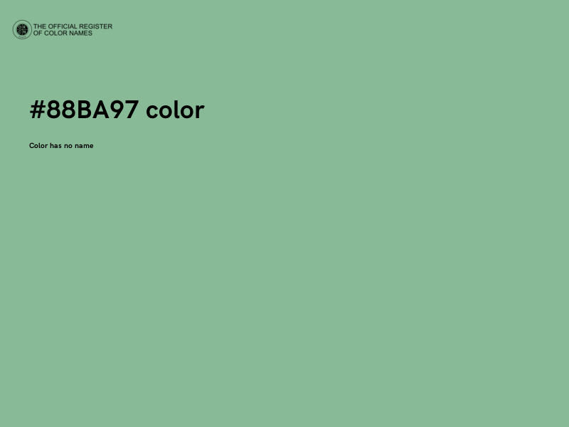 #88BA97 color image