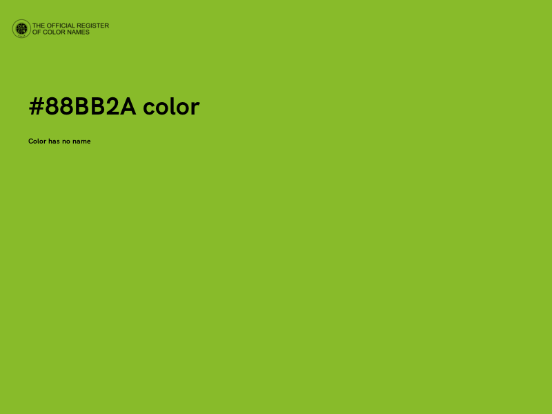 #88BB2A color image