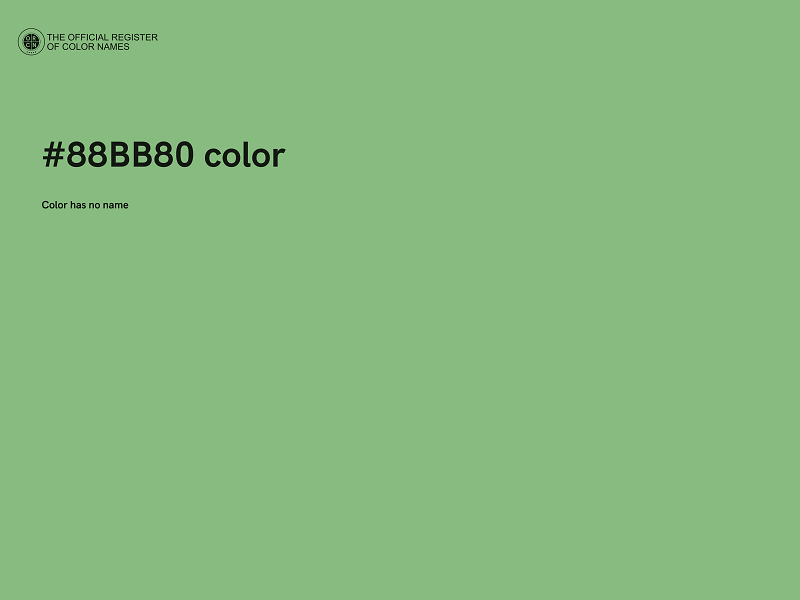 #88BB80 color image