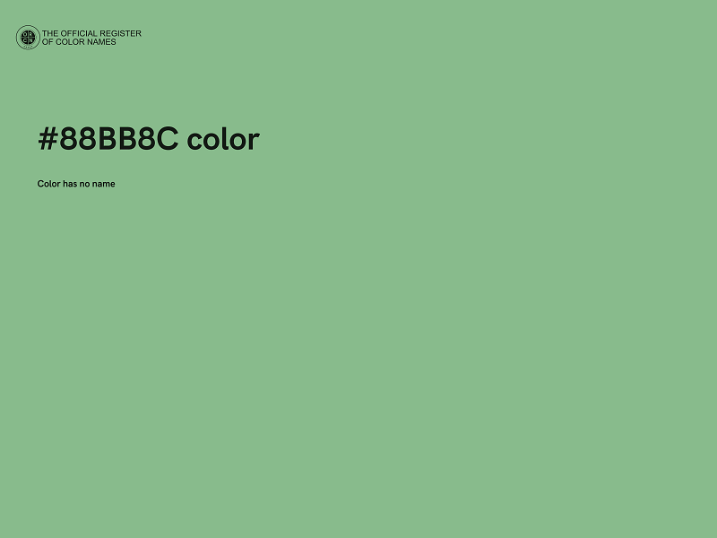 #88BB8C color image