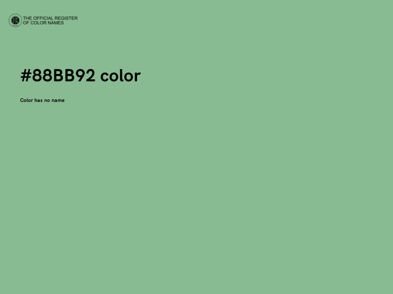 #88BB92 color image