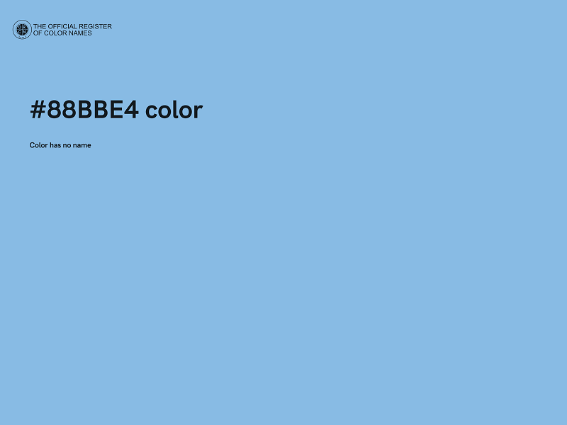 #88BBE4 color image