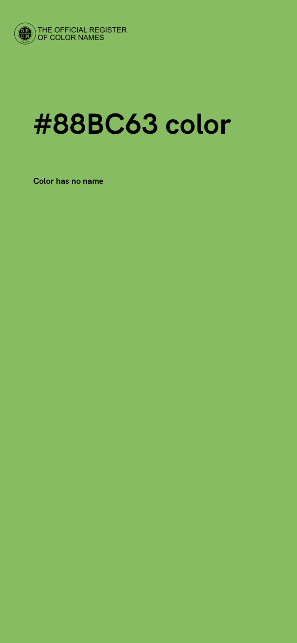 #88BC63 color image