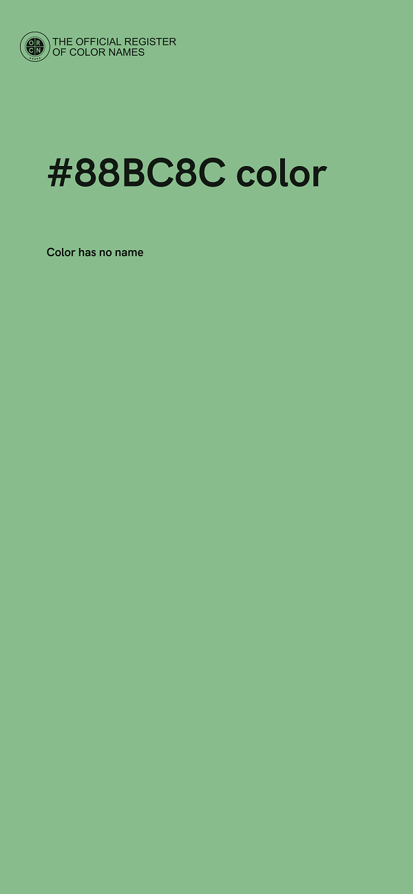 #88BC8C color image