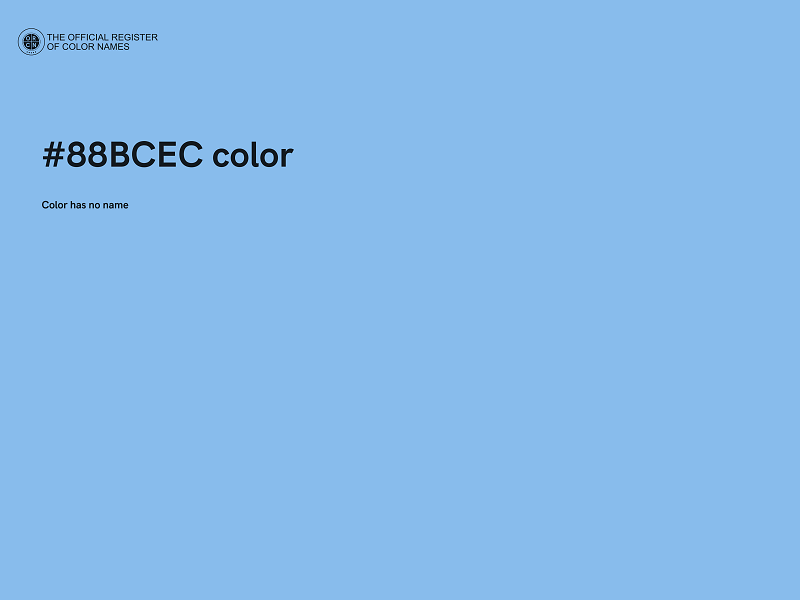 #88BCEC color image