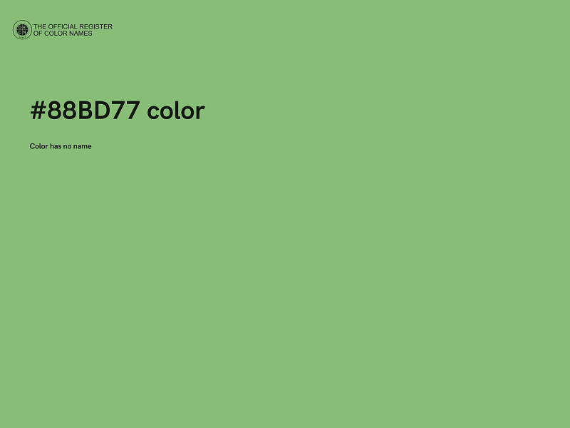 #88BD77 color image