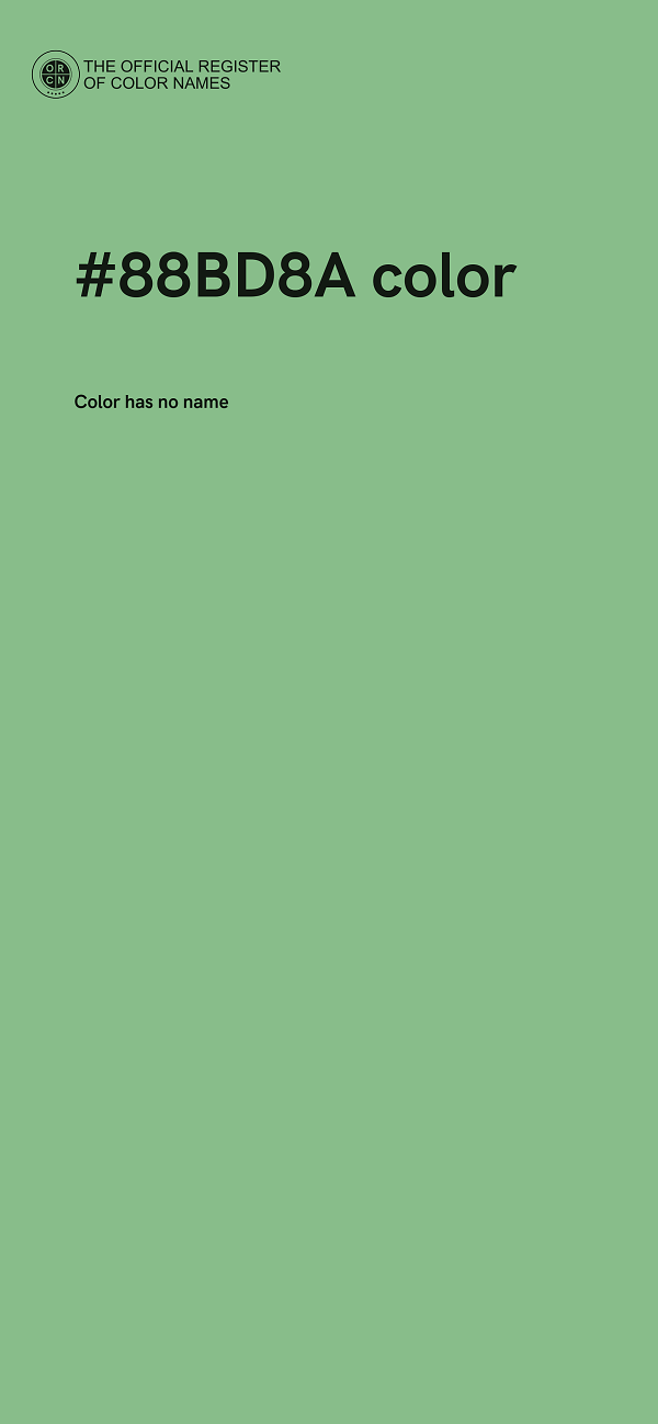 #88BD8A color image
