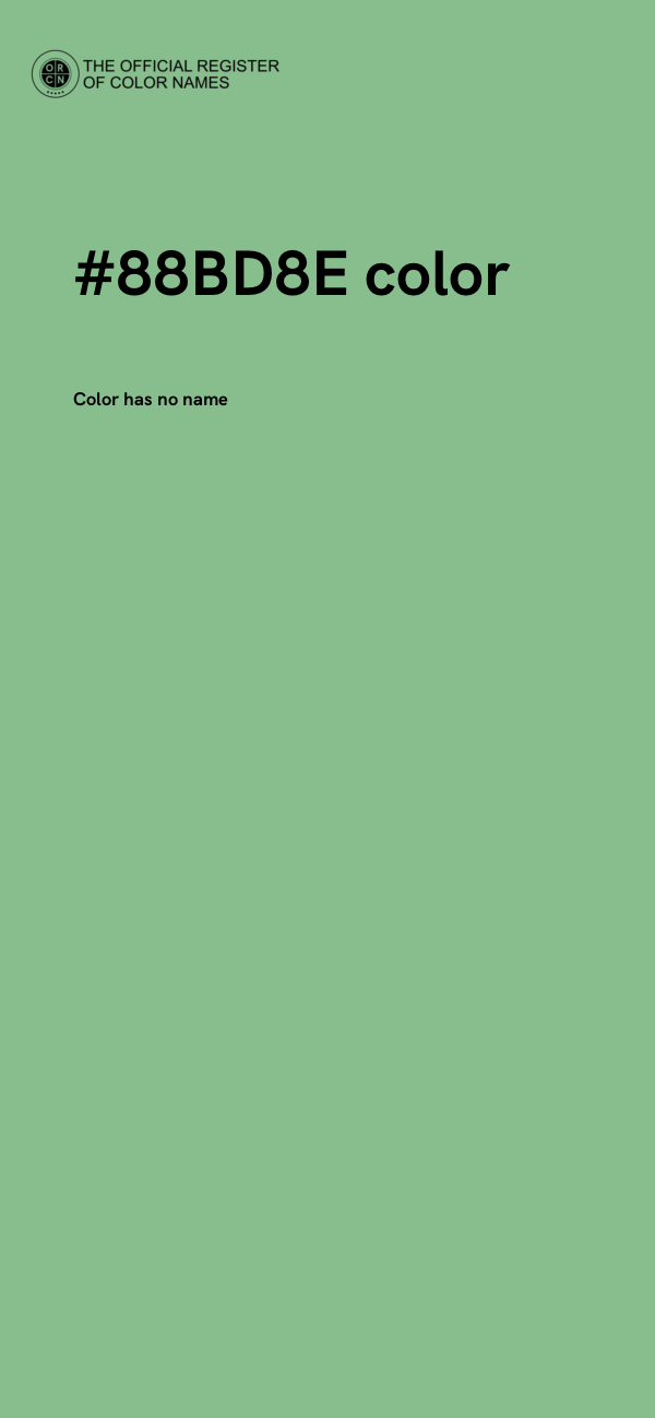 #88BD8E color image