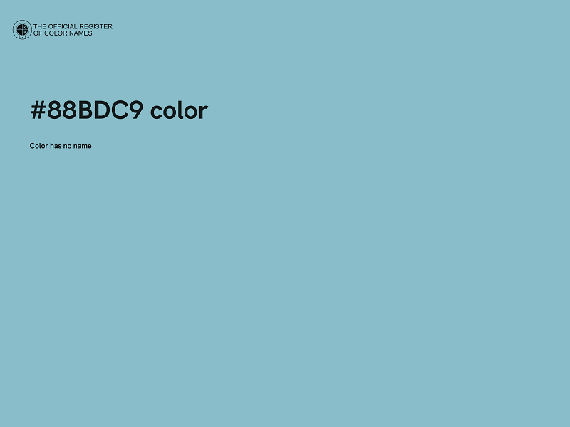 #88BDC9 color image