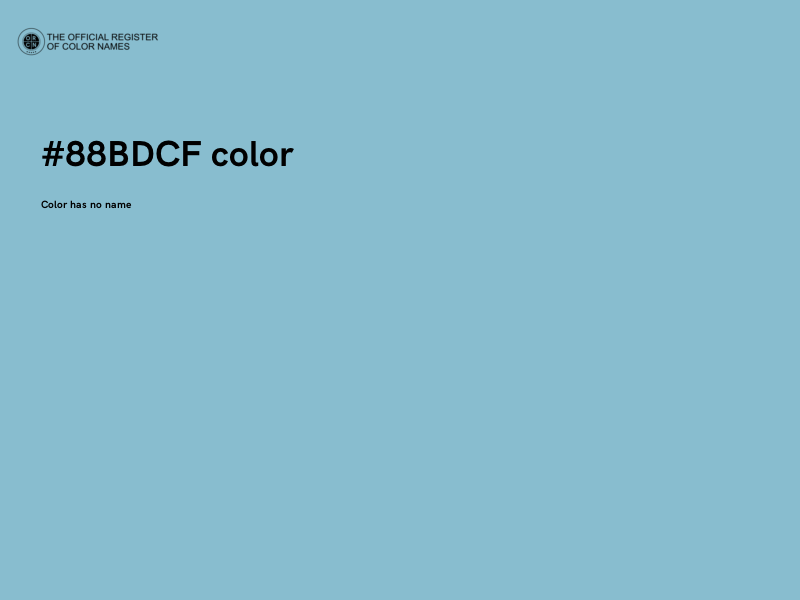 #88BDCF color image