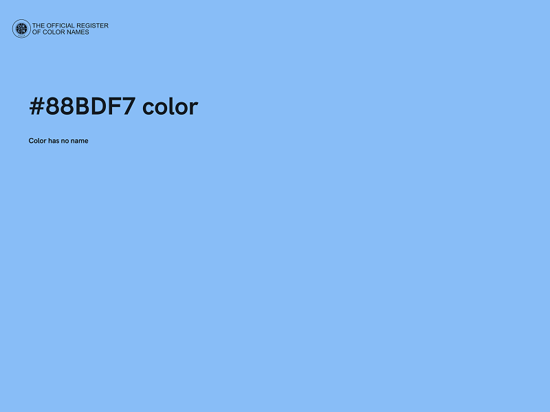 #88BDF7 color image