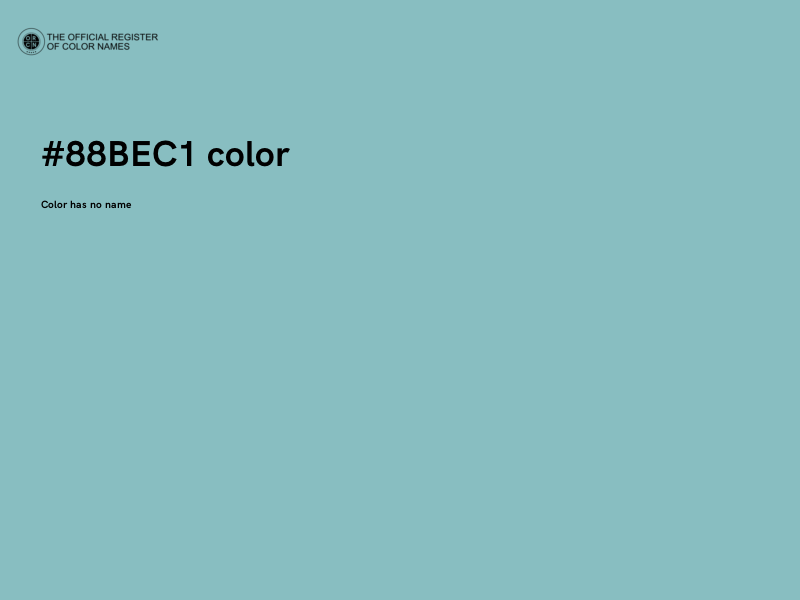 #88BEC1 color image