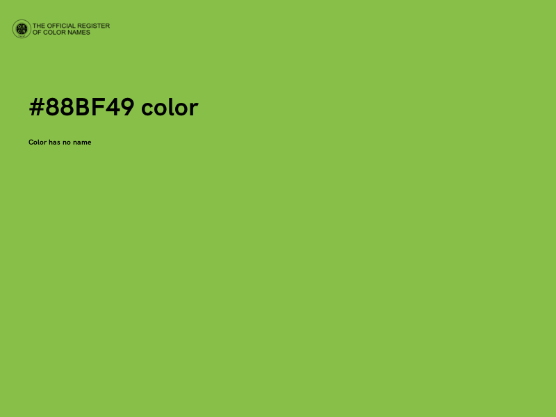 #88BF49 color image