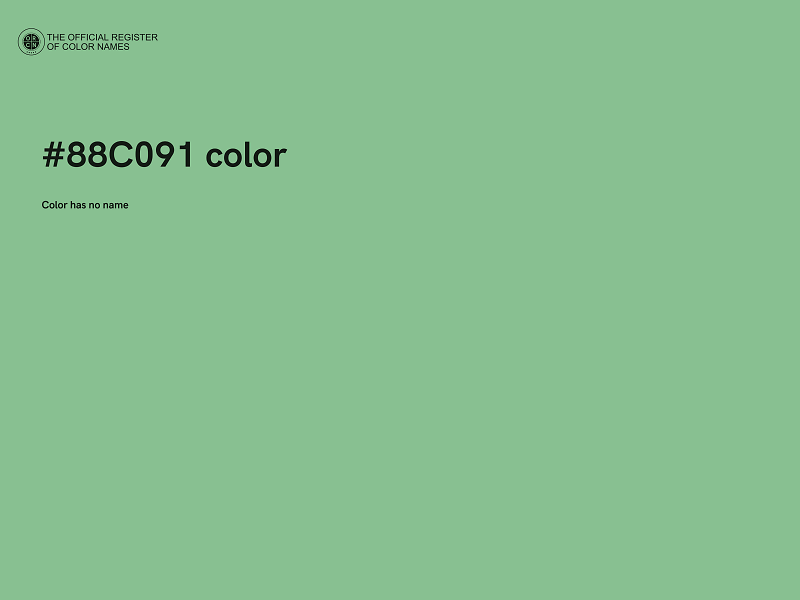 #88C091 color image