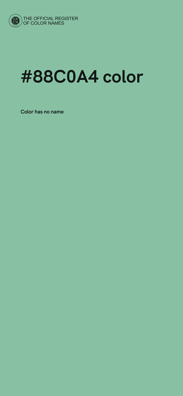 #88C0A4 color image