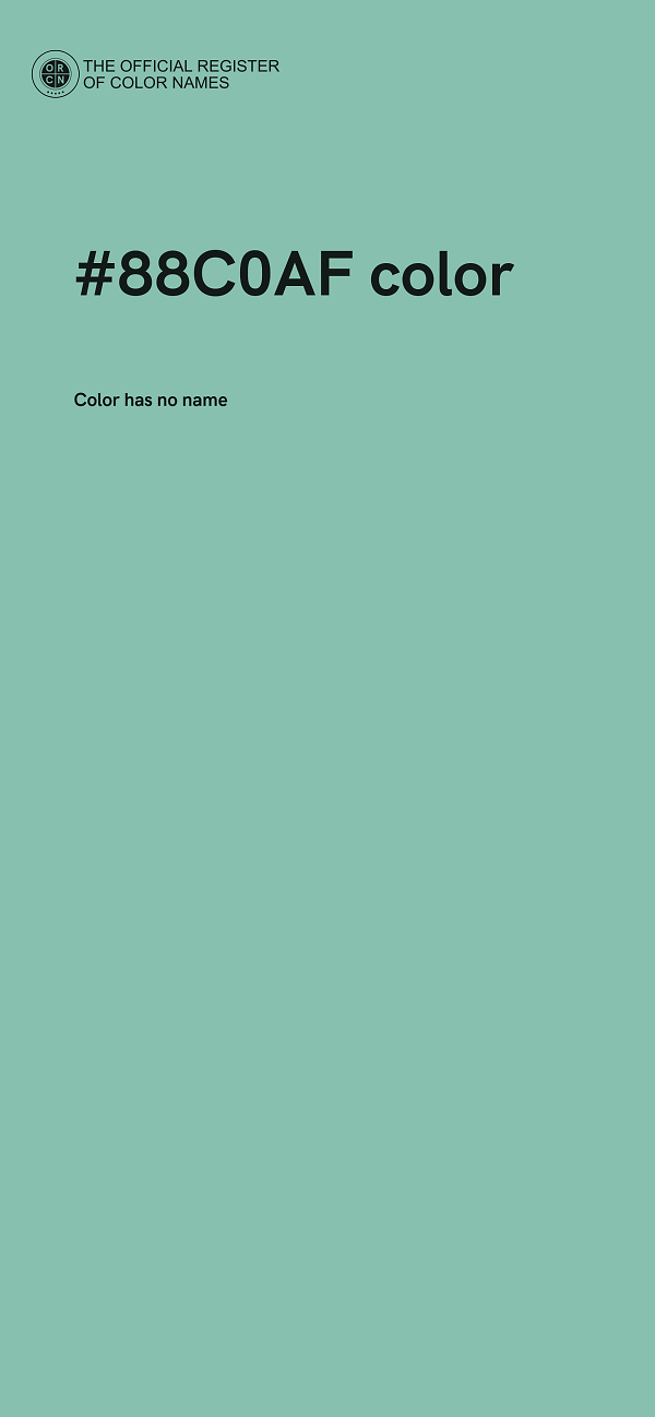 #88C0AF color image