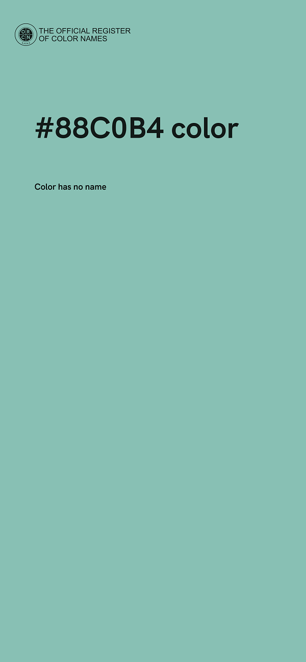 #88C0B4 color image