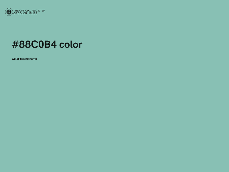 #88C0B4 color image