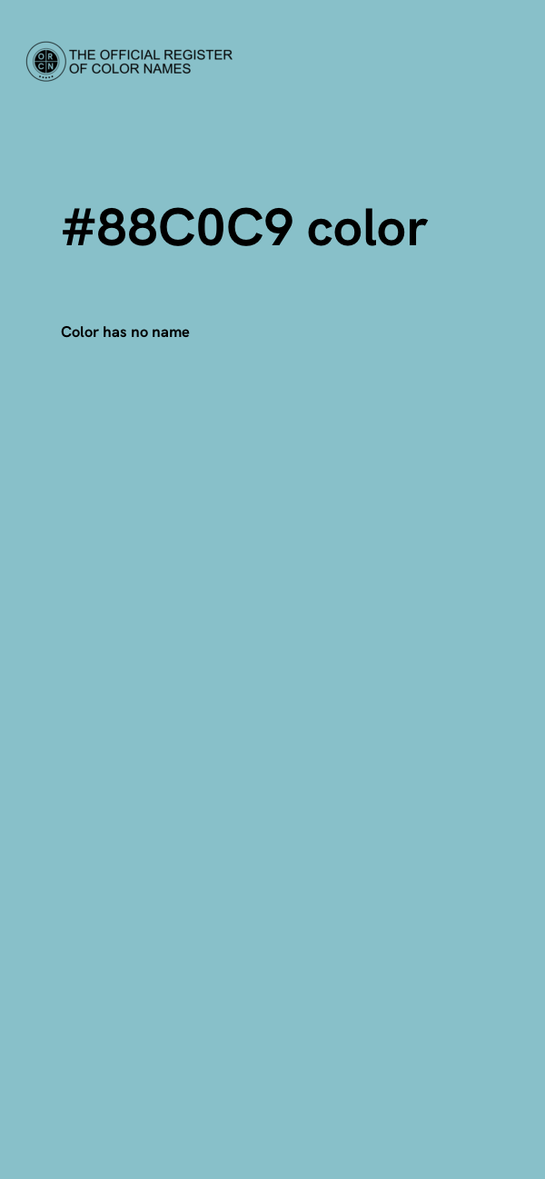 #88C0C9 color image