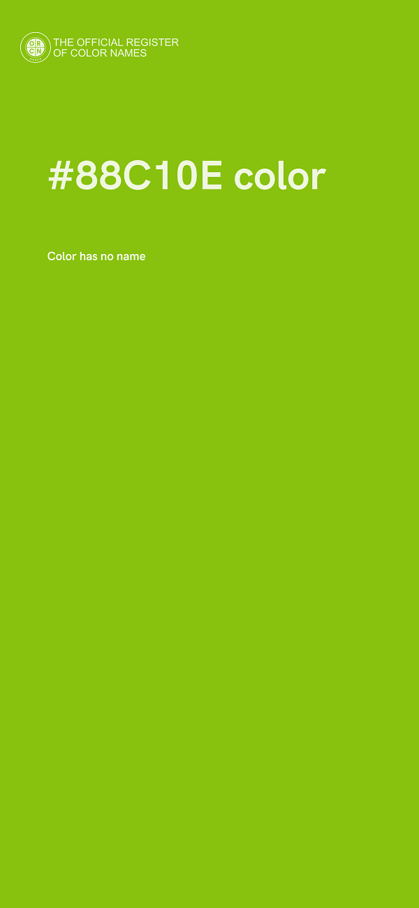 #88C10E color image