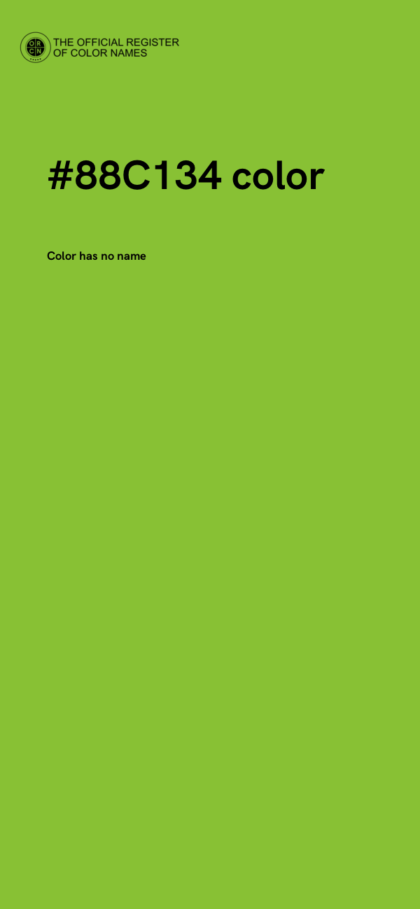 #88C134 color image