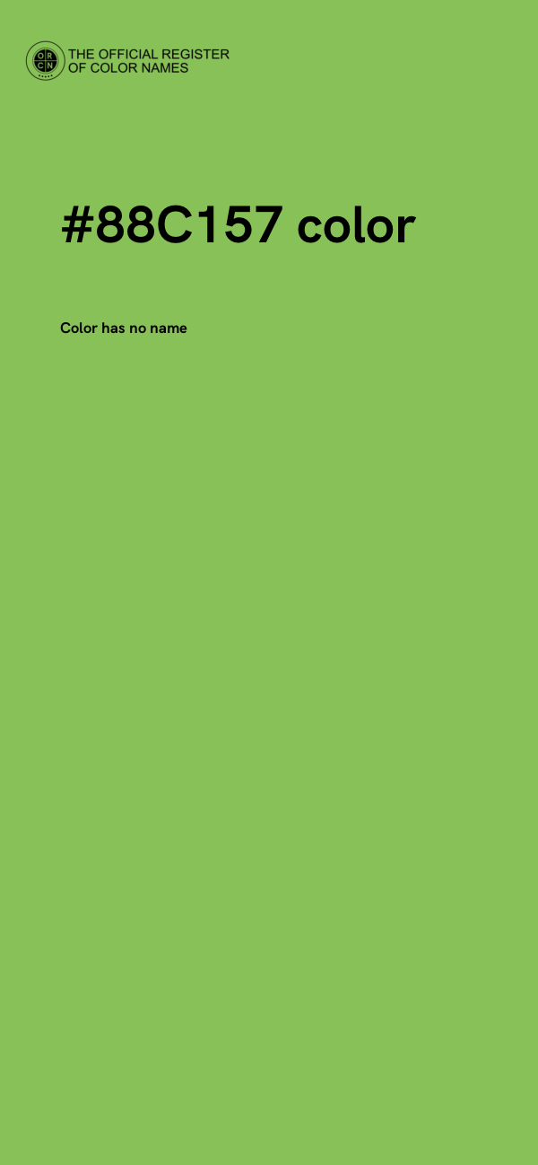 #88C157 color image