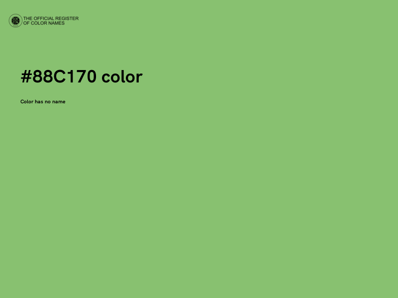 #88C170 color image