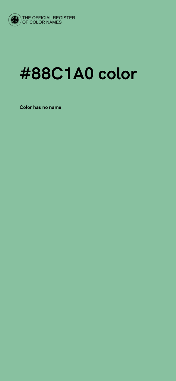 #88C1A0 color image